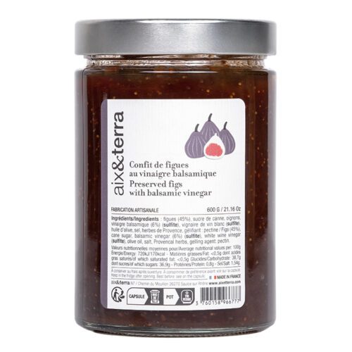 Confit de Figue au Vinaigre Balsamique 600gr aix&terra