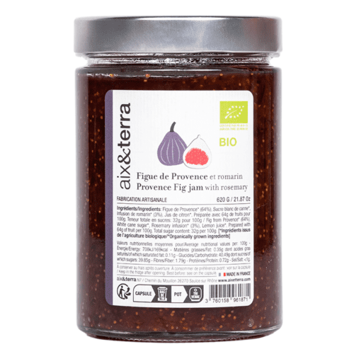 Confiture figue de Provence et romarin bio 620gr