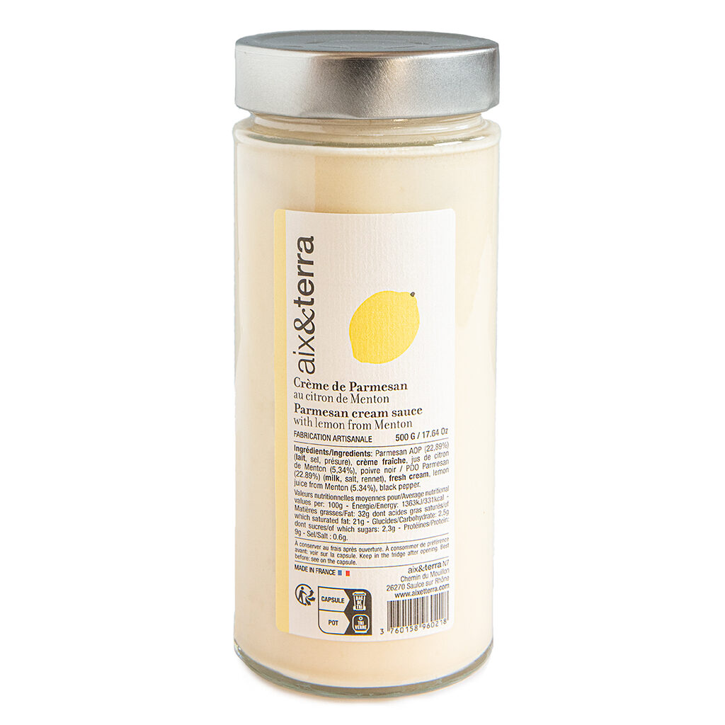 Crème de parmesan citron de Menton