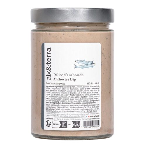 Délice d'Anchoïade 550gr aix&terra