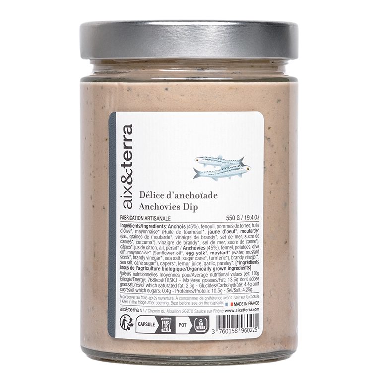 Délice d'Anchoïade 550gr aix&terra