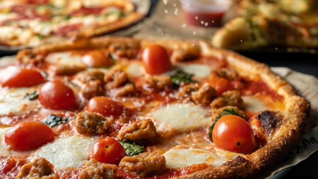 Mini pizza méditerranéennes Poivronade bio aix&terra