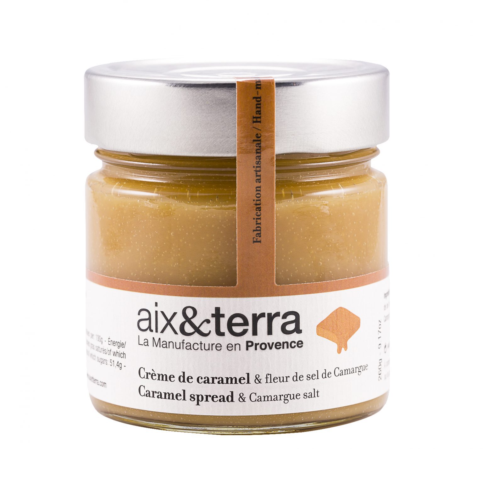 Crème de Caramel et Fleur de Sel de Camargue 260gr Aix&Terra