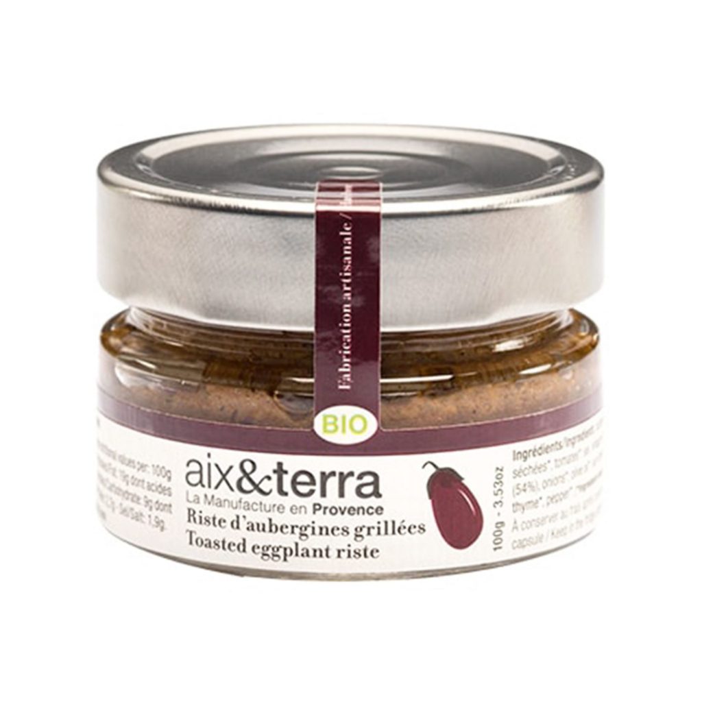 Riste d'aubergine grillée bio