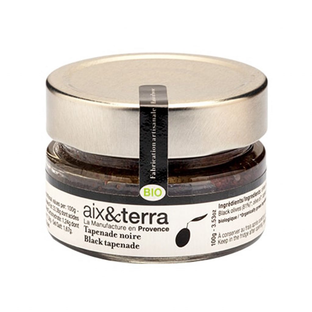 Tapenade noire bio aix&terra