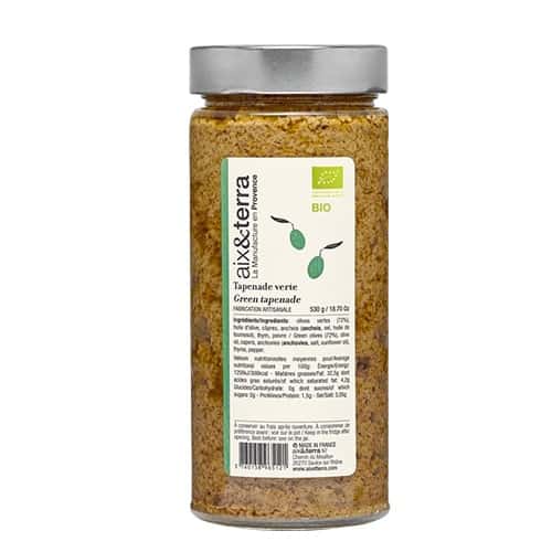 Tapenade bio verte 530gr
