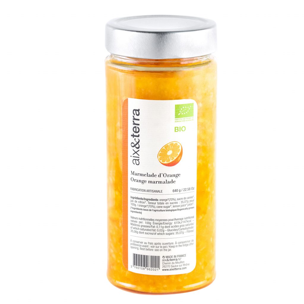 Organic orange marmalade