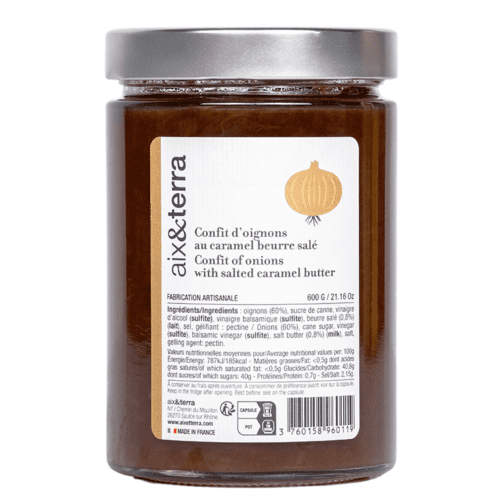 Confit d’oignon au caramel Beurre Salé 600gr