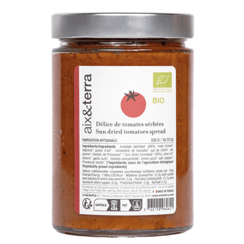 Délice de Tomate séchée Bio 530gr