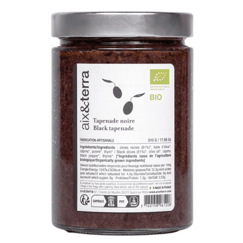 Tapenade Noire Bio 510gr