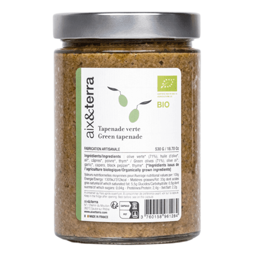 Tapenade bio verte 530gr