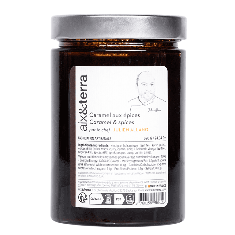 Caramel aux épices 700gr aix&terra x Julien Allano