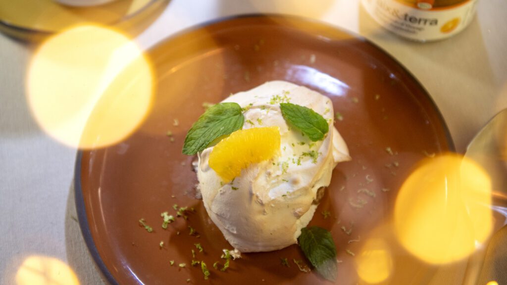Le blanc flambé chocolat et Marmelade d'orange bio
