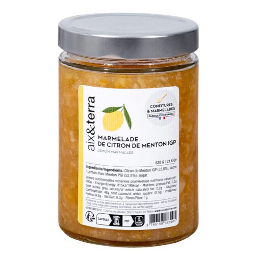 Marmelade citron de Menton IGP 620gr