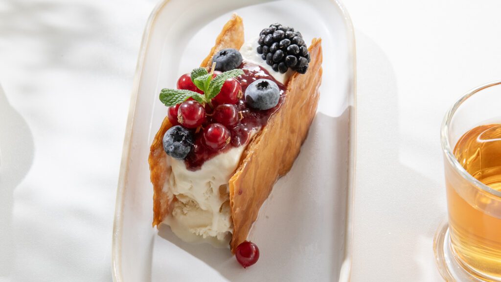 Semifreddo, fruits de saison, Confiture de framboise au citron de Menton bio aix&terra