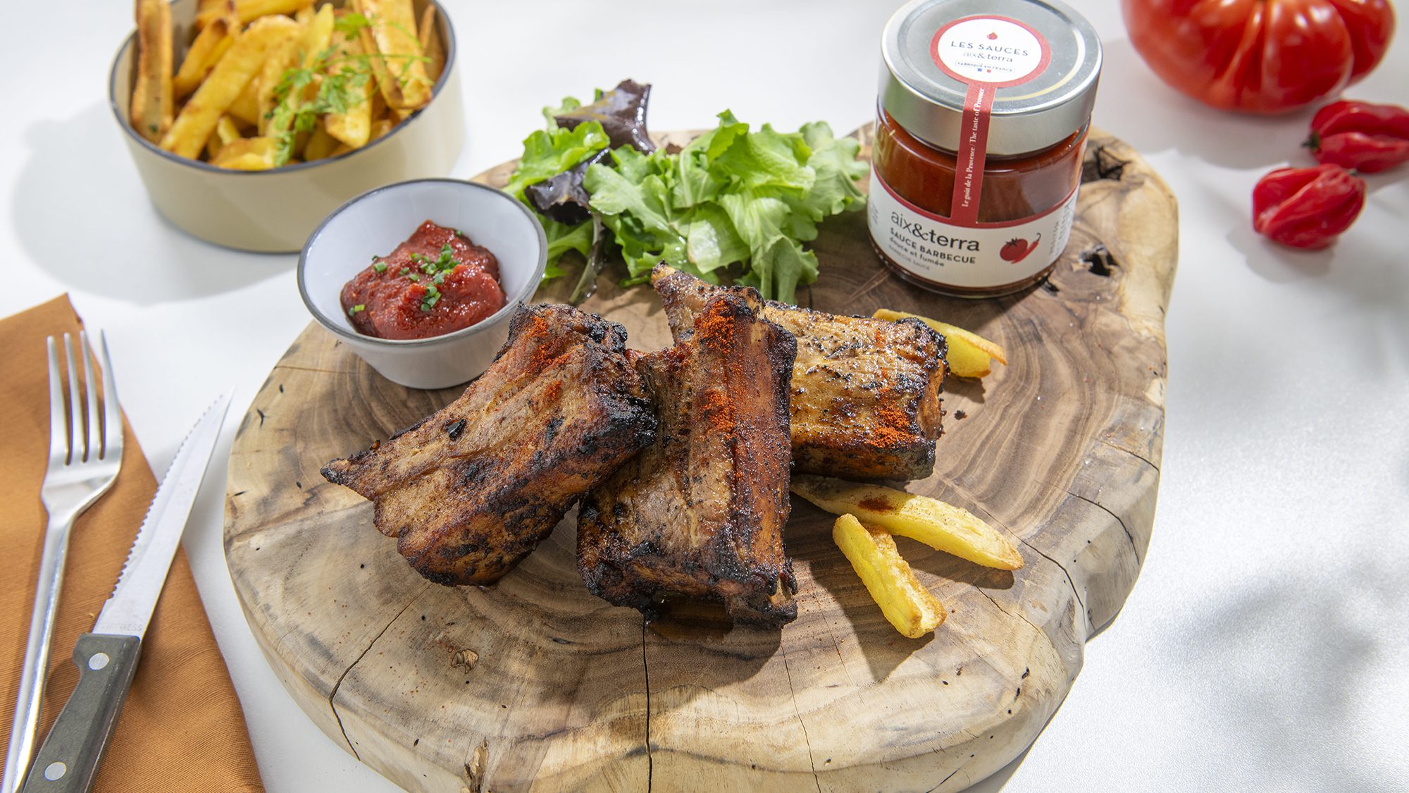 Ribs de porc Sauce barbecue aix&terra
